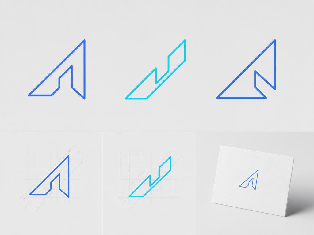 Geometrik yönü için gerçek logo örnekleri